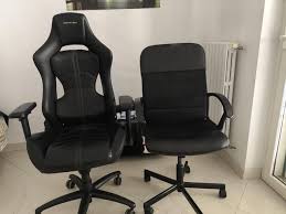 电竞椅与普通办公椅外观和结构对比示意图